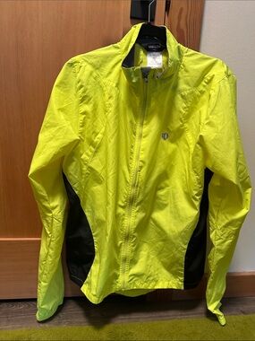 Pearl Izumi Elite Cycling Light Bike Jacket Neon Yellow Men’s Size L